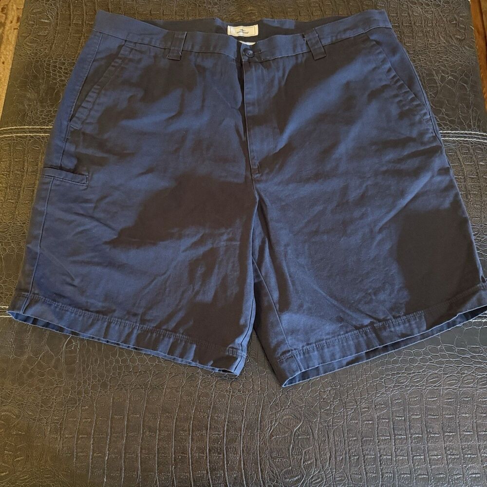 Dockers Perfect Short Mens 40 Khaki New 8" Inseam Side Seam Pocket Classic Chino
